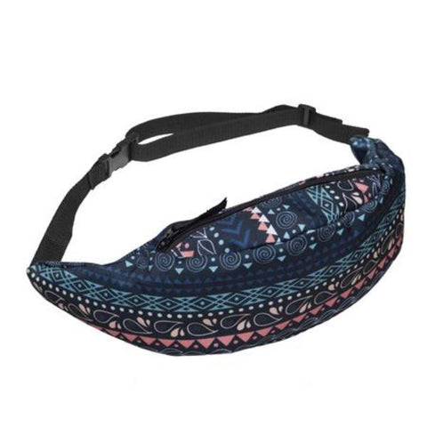 Black Aztec Fanny Pack
