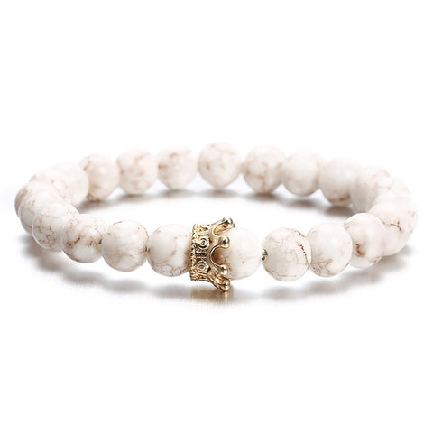 Be Great Crown Bracelet-White