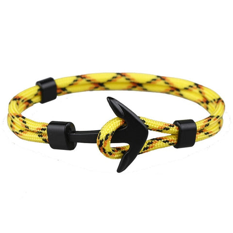 Be Great Anchor Bracelet-Yellow and Black