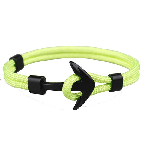 Be Great Anchor Bracelet-Lime