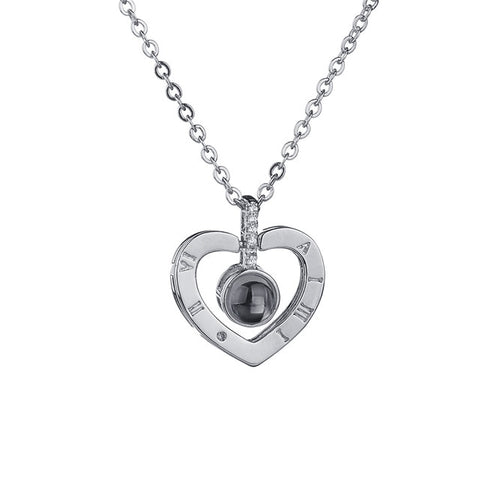 Silver Heart Pendant Necklace