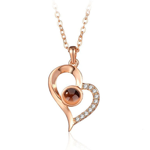 Rose Gold Heart Necklace