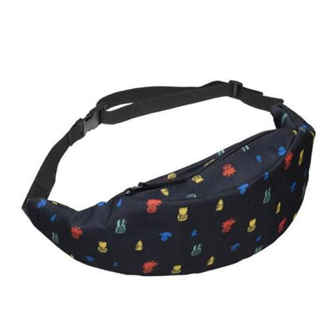 Black Pineapple Fanny Pack