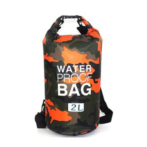Orange Camo Waterproof Bag