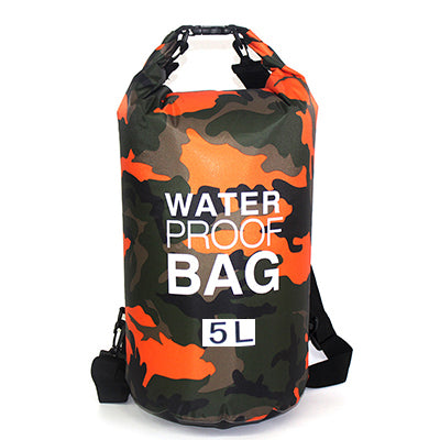Orange Camo Waterproof Bag