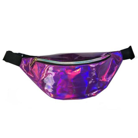 Purple Reflective Fanny Pack