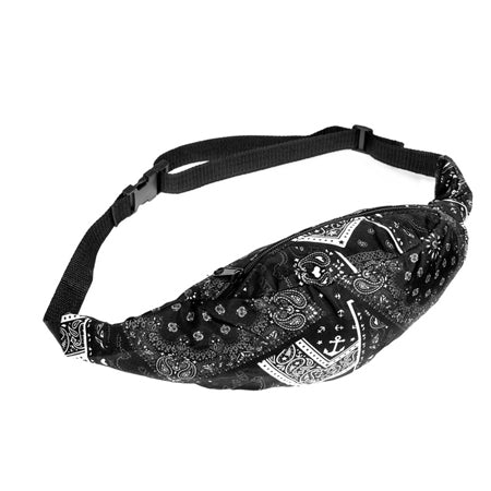 Black Bandana Fanny Pack