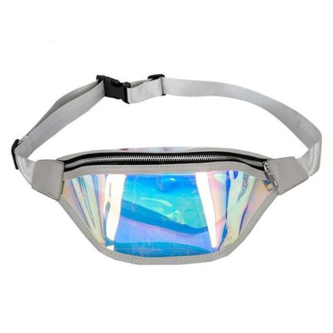 Grey Laser Fanny Pack