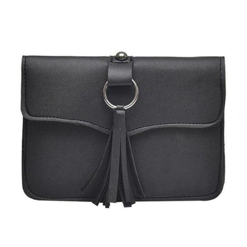 Black Tassel Fanny Pack