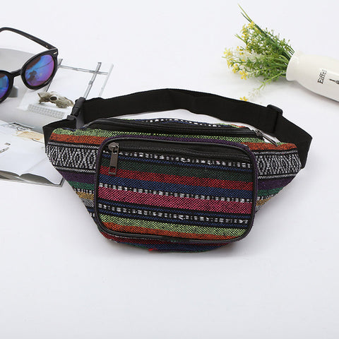 Colorful Stripe Sac Fanny Pack