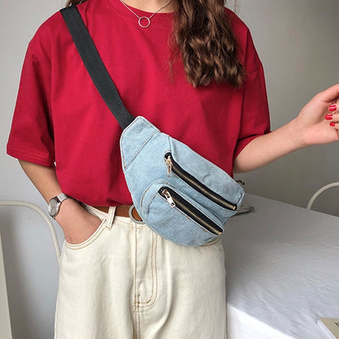 Denim Fanny Packs