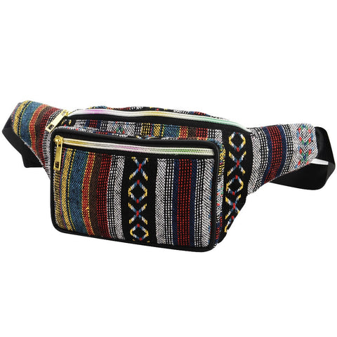 Gold Zipper Hippy Fanny Pack